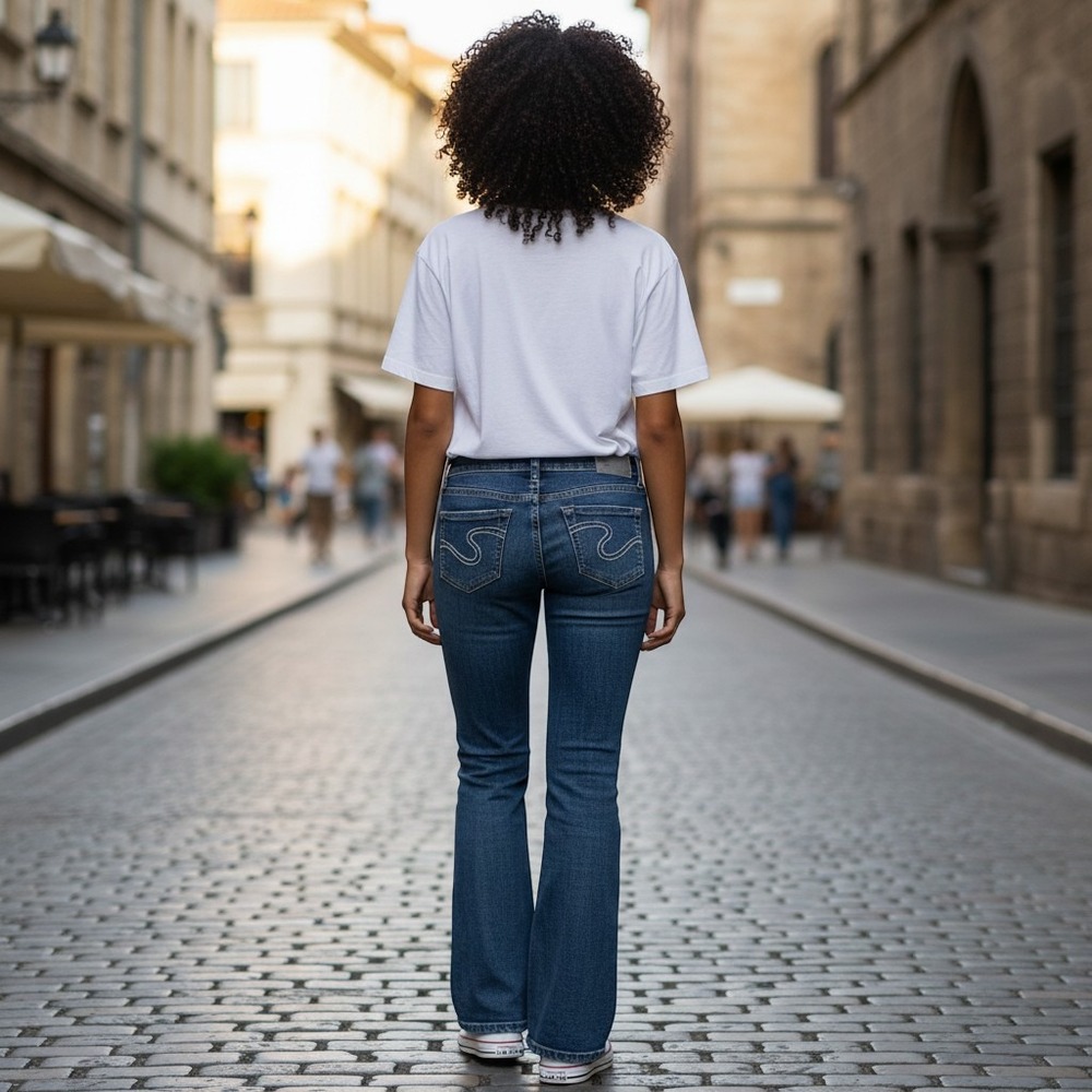 Silver Jeans Co Aiko Bootcut W30 L33 Medium Wash Contrast Stitch Denim Jeans‎